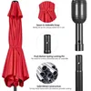 Yaheetech Sonnenschirm ø 230 cm Gartenschirm Knickbarer Produktbild-Vorschau 7