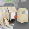 A comparison image showing two types of garment bags. The left side highlights a product labeled 'OTraki' with text describing its features, and the right side shows a generic garment bag labeled 'Others'. Produktbild-Vorschau
