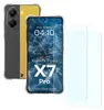 A product shot of a phone case and screen protectors. Produktbild-Vorschau