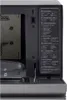 A close-up view of the interior and control panel of a microwave oven. Produktbild-Vorschau