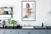 MuchoWow® Gerahmtes Poster Junge Frau in Dessous in einem Produktbild-Vorschau 4