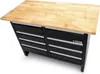 HBM Werkbank 120 cm mit 8 Schubladen, Arbeitsplatte aus Produktbild-Vorschau 4