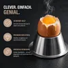 Eierbecher Edelstahl Eier Becher Metall Frühstück Produktbild-Vorschau 7