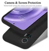 A black phone case is shown with a phone inside, highlighting camera and screen protection. Náhled obrázku produktu