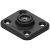 A black Quad Lock 360 4-hole rectangular base mount is shown from a slightly elevated angle against a white background. Anteprima dell’immagine prodotto