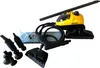 A yellow and black steam cleaner with various attachments laid out on a white background. Náhled obrázku produktu