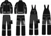 Arbeitshose Bundhose Warnschutzhose Multifunktion Hose grau Produktbild-Vorschau 8