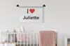 MuchoWow® Wandteppich Wandbehang Ich liebe - Juliette - Produktbild-Vorschau 2