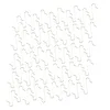A collection of silver S-hooks arranged in a grid pattern on a white background. Náhľad obrázku produktu