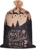 A Christmas sack with a festive design. Anteprima dell’immagine prodotto