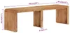 vidaXL Sitzbank 160x38x45 cm Massivholz Akazie Produktbild-Vorschau 7
