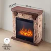 KAMINIO Chimenea eléctrica JUAN: Chimenea eléctrica de pie Vista previa de la imagen del producto 6