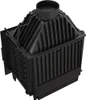 A black cast iron fireplace insert is shown against a white background. Produktbild-Vorschau