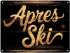 Apres Ski - Party Deko Metallschild XXL in 28x38 cm Produktbild-Vorschau 1