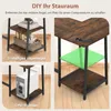 Collage of images showing different configurations and features of a corner desk. Produktbild-Vorschau