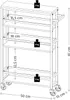 KESPER Nischenwagen grau – 50x15x79cm – -Spanplatte – 3 Produktbild-Vorschau 4