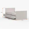 Bett Bettgestell Kinderbett Einzelbett Bett 90cm Produktbild-Vorschau 3
