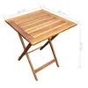 vidaXL Set bistrot 3 pezzi pieghevole in legno massiccio di Anteprima dell’immagine prodotto 7