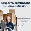 Wärmflasche XXL groß 3,5 Liter mit Bezug - Grau und Weiches Produktbild-Vorschau 7