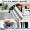 YASHE Wasserkocher Edelstahl 1,7L 2200W Mit Kalkfilter Produktbild-Vorschau 6