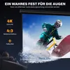 HOMCOM Beamer Leinwand 171 x 128 cm 84 Zoll 4:3 HD 4K Produktbild-Vorschau 4