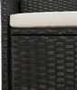 11-tlg. Garten-Essgruppe mit Kissen Schwarz Poly Rattan Produktbild-Vorschau 7