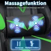 Herná stolička Hoffree, ergonomická, s masážnou funkciou (2 Náhľad obrázku produktu 9