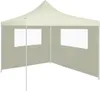 vidaXL Padiglione parete laterale con finestre 4x2 m crema Anteprima dell’immagine prodotto 1