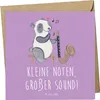 Mr. & Mrs. Panda faltkarte Bassklarinette Sound - Produktbild-Vorschau 1
