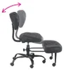 Kondela Ergonomiczny klękosiad na kółkach Samer - czarny Podgląd zdjęcia produktu 5