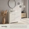 tectake® Waschbeckenunterschrank Idris 2 geräumige Fächer Produktbild-Vorschau 6
