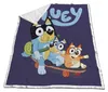 Bluey Fleecedecke 150x120 cm – Kuschelige Sherpa-Decke für Produktbild-Vorschau 1