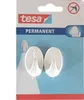 Ganci appendiabiti autoadesivi tesa bianchi 2 pz. Anteprima dell’immagine prodotto 1