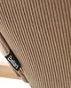 BELIANI Schaukelsessel Taupe Jumbo Cord Polsterung Metall Produktbild-Vorschau 7