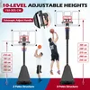 COSTWAY Basketballkorb Outdoor mit Verstellgriff, 150-305 Produktbild-Vorschau 4