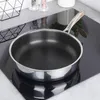A frying pan on a black induction stovetop. Produktbild-Vorschau