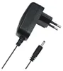 A black power adapter with a European plug and a DC barrel connector. Produktbild-Vorschau