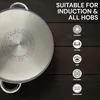 Dampfgarer 22 cm 3-teilig – Edelstahl – Glasdeckel – Produktbild-Vorschau 10