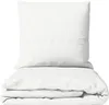 Musselin Bettwäsche 155x220 cm Baumwolle Weiss Einfarbig Produktbild-Vorschau 1
