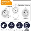 Badezimmeruhr, weiße Dusch Wanduhr, wasserabweisende,fürs Produktbild-Vorschau 5