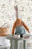 ESTAhome behang toile de jouy konijnen beige, groen, blauw Productafbeelding-voorbeeld 3