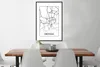 MuchoWow® Gerahmtes Poster Zwickau - Karte - Stadtplan Produktbild-Vorschau 3