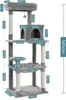 Purpurra Katzenbaum für große Katzen mit Metall Plüsch Produktbild-Vorschau 2