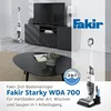 Advertisement for a Fakir Starky WDA 700 wet and dry vacuum cleaner, showcasing its features and brand. Produktbild-Vorschau