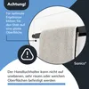 Sanics Handdoekhouder zonder boren, zwart, 40 cm, inclusief Productafbeelding-voorbeeld 9