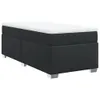 Boxspringbett mit Matratze Schwarz 90x190 cm Kunstleder Produktbild-Vorschau 1