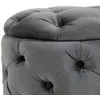 HOMCOM Vintage Stool, Stołek z siedziskiem, Ławka, Podnóżek Podgląd zdjęcia produktu 8