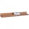 A wooden shelf with the word 'HOME' on it. Produktbild-Vorschau
