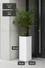VIVANNO Pflanzkübel Zink BLOCK Säule, Weiß matt - 24x24x65 Produktbild-Vorschau 6