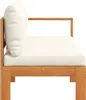vidaXL Gartensofa mit 1 Armlehne 2-Sitzer Massivholz Akazie Produktbild-Vorschau 5